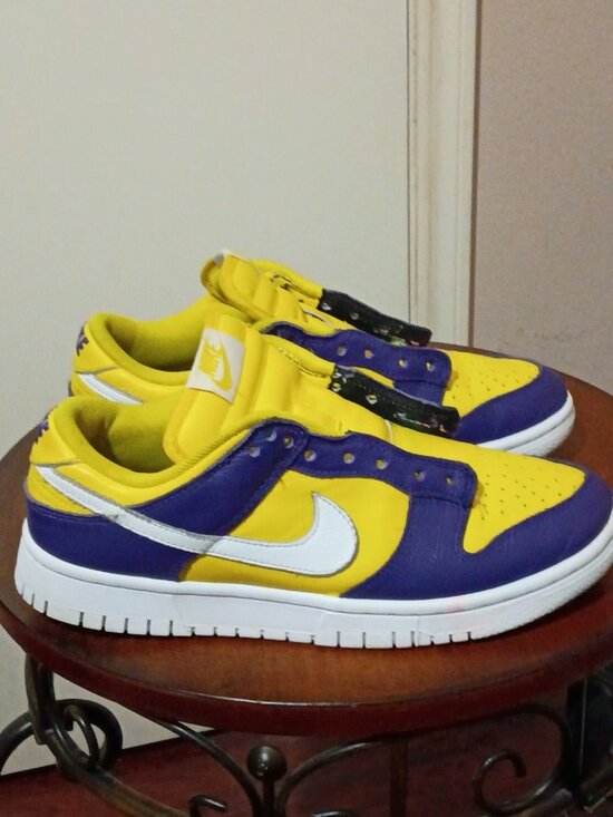 Nike Shoes - Women's Nike Dunk Low Yellow Purple Lakers Dunk Size 8.5 Los Angeles